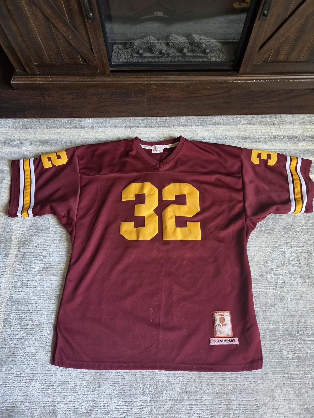 Vintage O.J. Simpson #32 Maroon Football Jersey